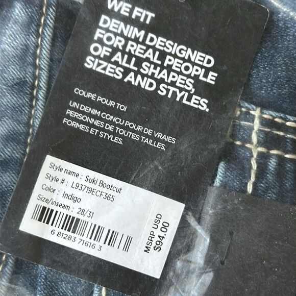Silver Jeans Suki Bootcut Size 28 Short‎ NWT in packaging - Picture 6 of 7